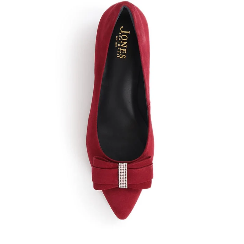 Zanzibar Pointed-Toe Flats - ZANZIBAR / 326 177 - Dark Red