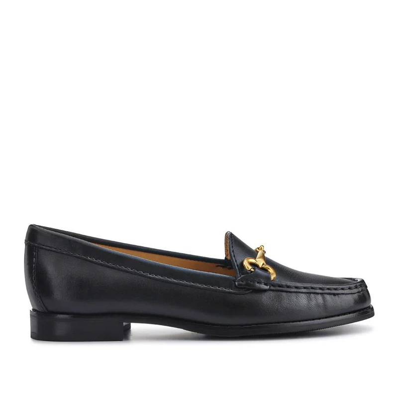 Lorella Wide-Fit Slip-On Shoes - LORELLAWIDE / 327 459 - Black Leather
