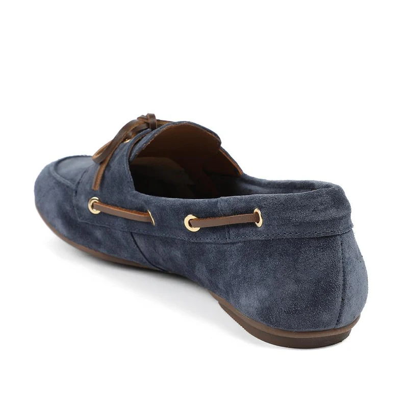Perissa Leather Loafers - PERISSA / 328 377 - Navy Suede