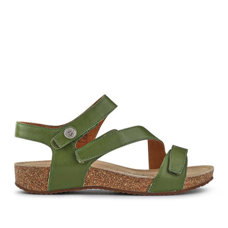 All-Leather Touch-Fasten Sandals - JOSEF41513 / 327 241 - Green