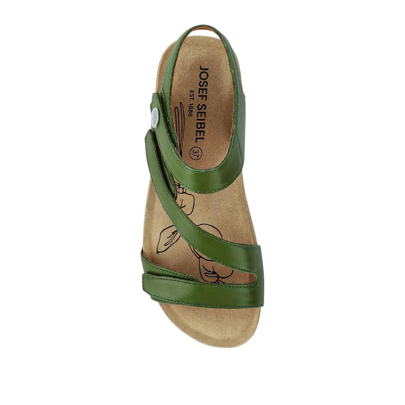 All-Leather Touch-Fasten Sandals - JOSEF41513 / 327 241 - Green