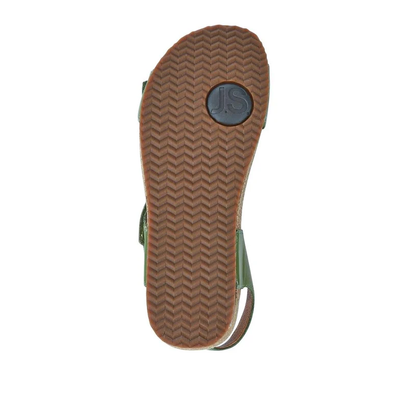 All-Leather Touch-Fasten Sandals - JOSEF41513 / 327 241 - Green