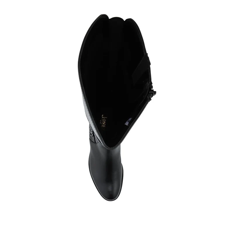 Phoebe Medium Calf-Fit Leather Long Boots - PHOEBE1M / 327 750 - Black