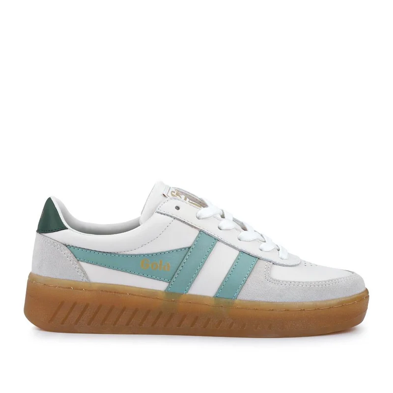 Gola Grandslam Elite Leather Trainers - JAC41501 / 326 752 - White-Green
