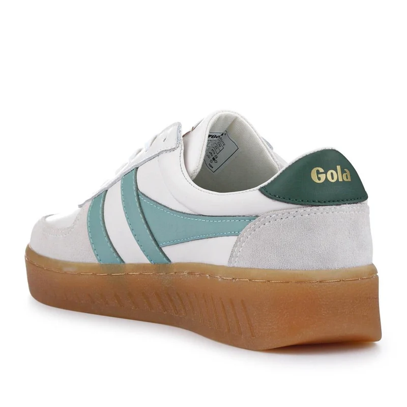 Gola Grandslam Elite Leather Trainers - JAC41501 / 326 752 - White-Green