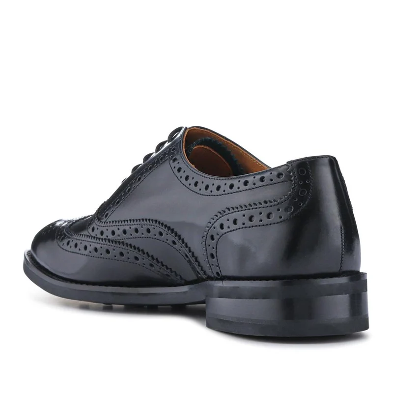 Cannock Blake Stitched Leather Brogues - CANNOCK / 327 964 - Black