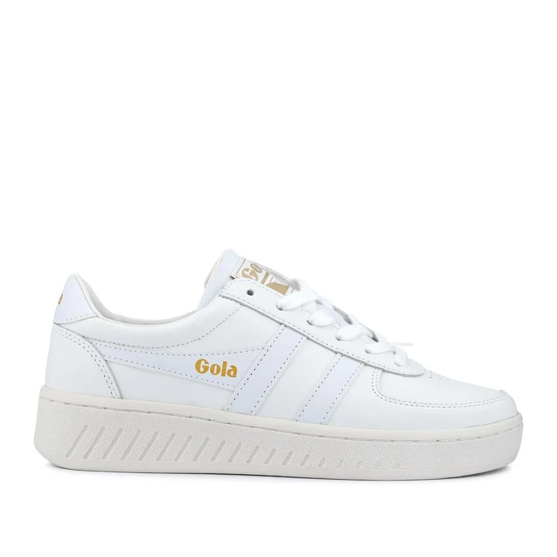 Gola Grandslam Leather Lace Up Trainers - JAC41500 / 326 751 - White