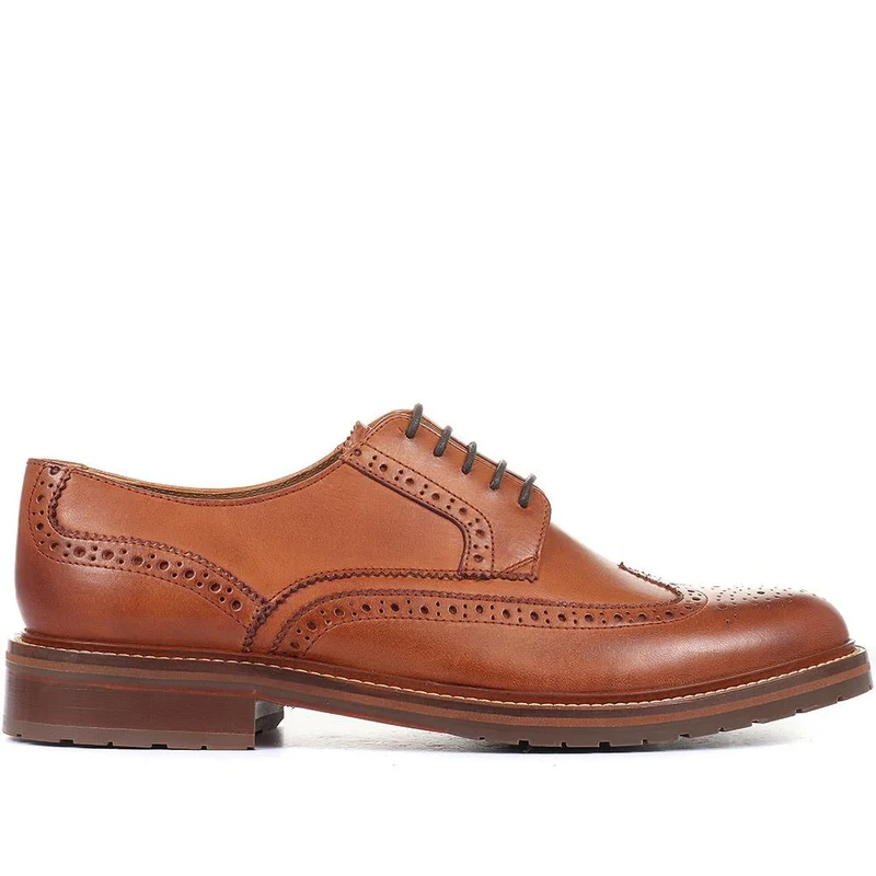 Kingsbay Men's Leather Brogues - KINGSBAY / 320 142