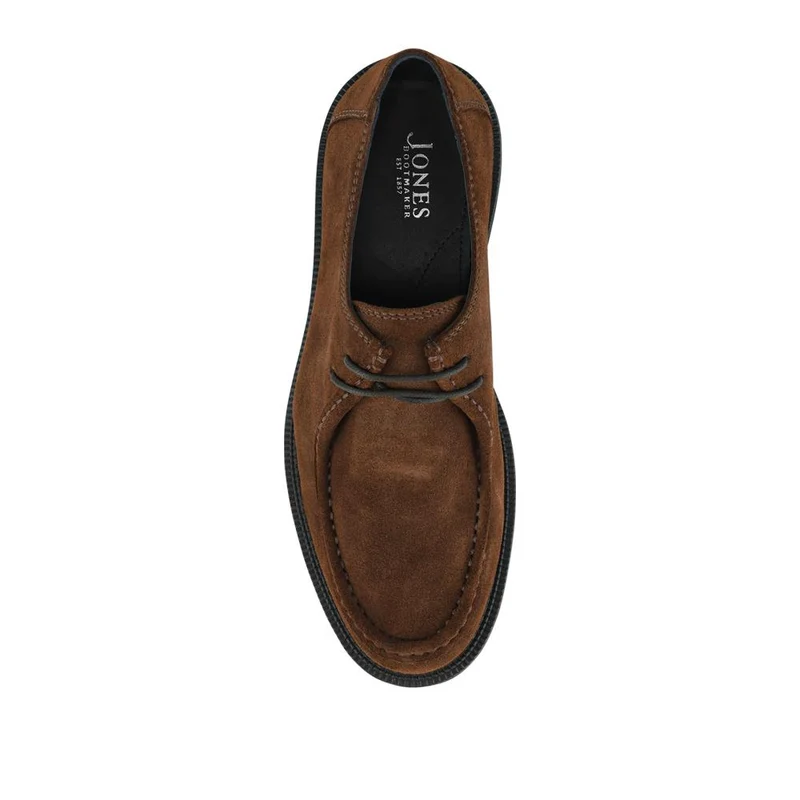 Karson Stitched Upper Smart Leather Shoes - KARSON / 328 311 - Brown Suede