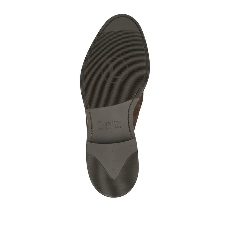 Loake Leather Buckled Loafers - LOA42500 / 328 636 - Dark Brown Suede