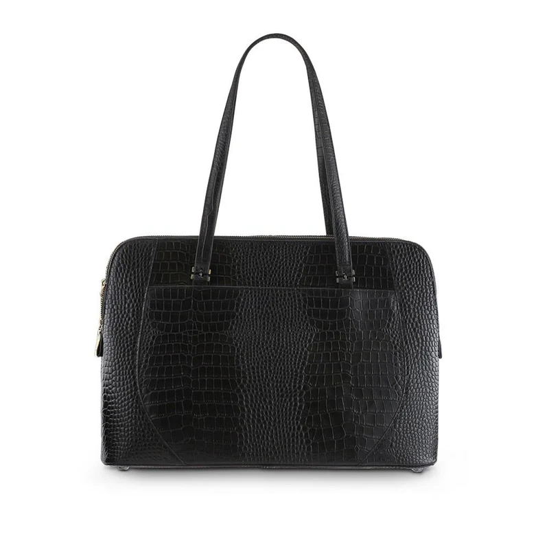 Wynter Croc Leather Shoulder Bag - WYNTER / 324 554