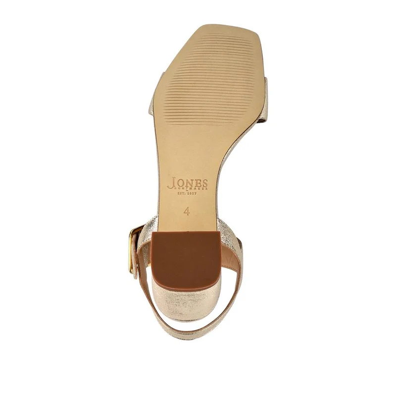 Ginah Smart Leather Heeled Shoes - GINAH / 327 787 - Gold Shimmer