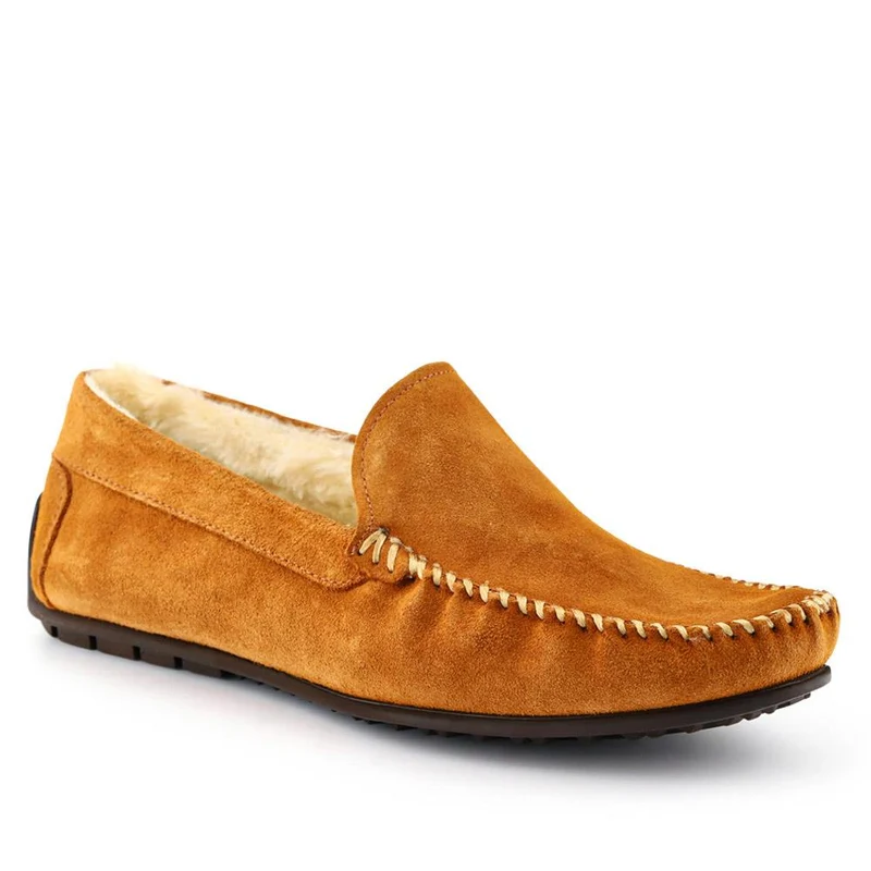 Zain Suede Full Slippers - ZAIN / 326 286 - Chestnut