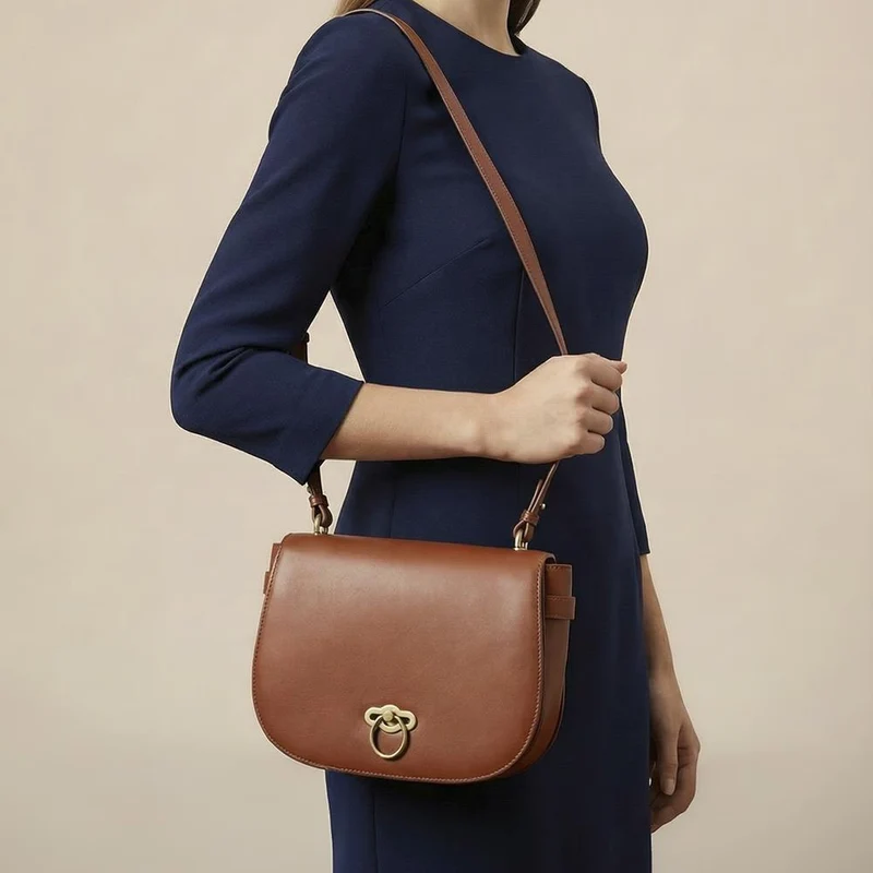 Vesper1 Leather Handbag - VESPER1 / 328 016 - Tan