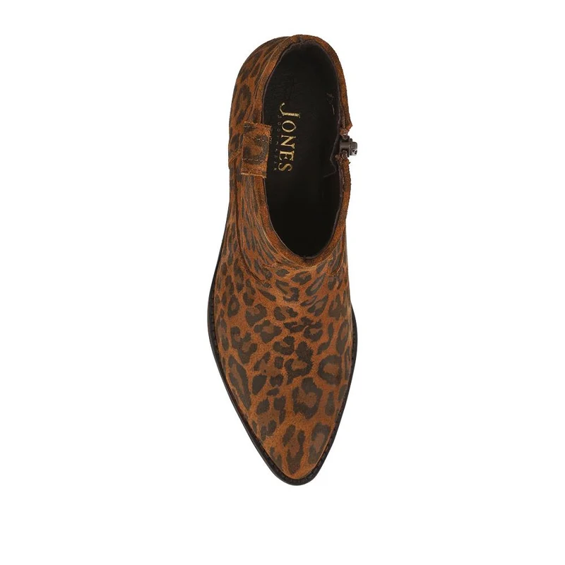 Darsy Leather Heeled Ankle Boots - DARSY / 328 215 - Leopard
