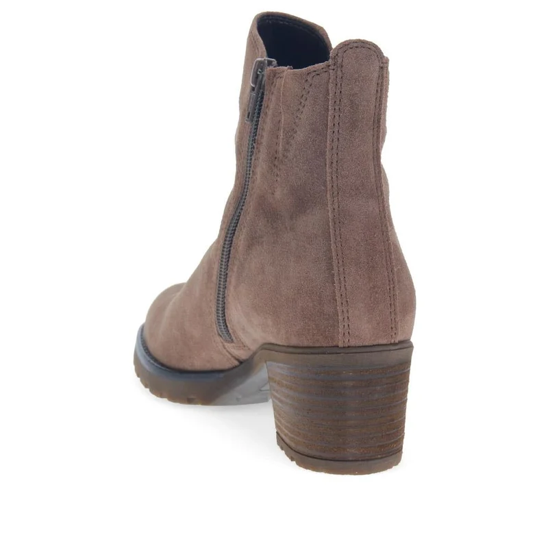 Delight Block-Heeled Ankle Boots - GAB40513 / 325 887 - Grey Suede