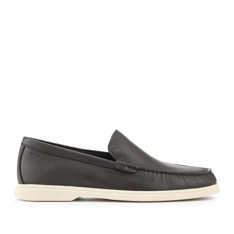 Hugo Boss Tumbled-Leather Moccasins - HUGO41509 / 327 628