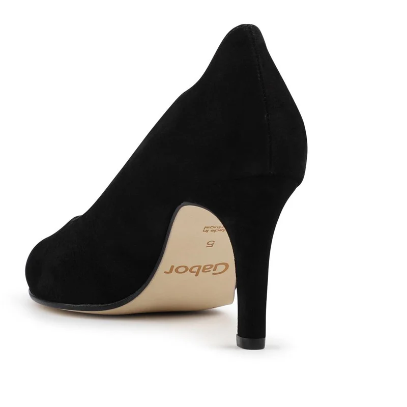 Degree Gabor Leather Stiletto Heel Court Shoes - GAB42512 / 327 873 - Black