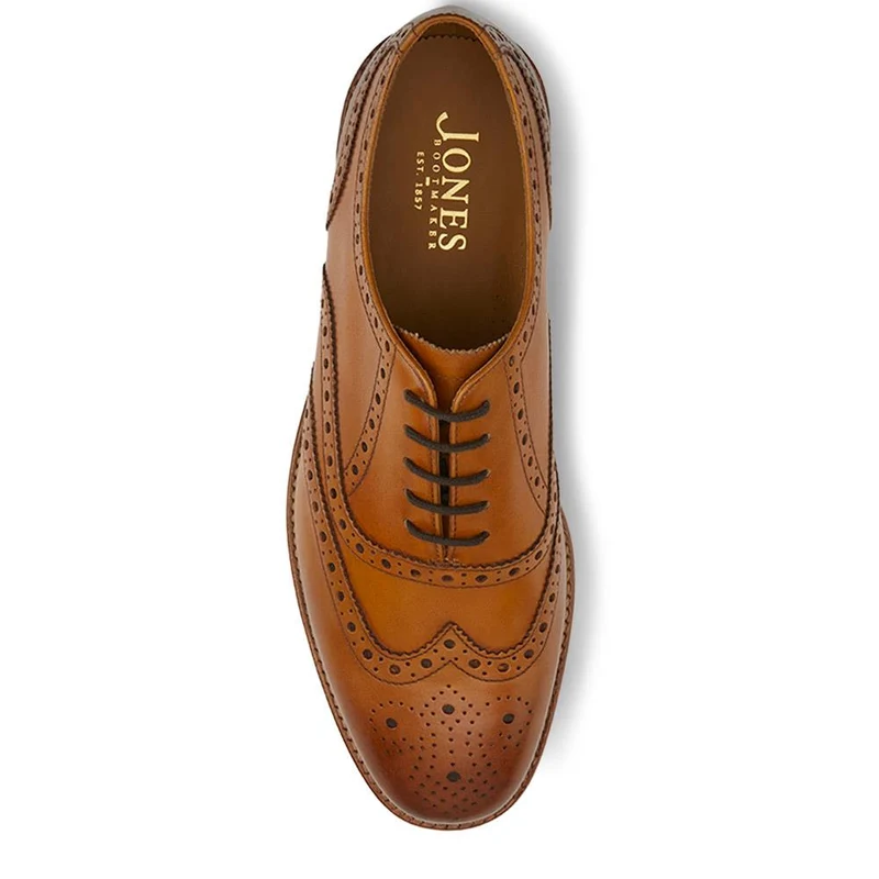 Braxton Leather Brogues - BRAXTON / 326 034 - Tan
