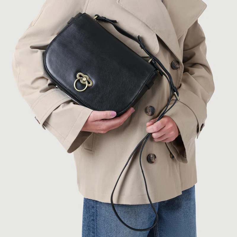 Vesper1 Leather Handbag - VESPER1 / 328 016 - Black