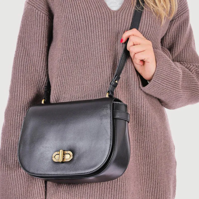 Vesper1 Leather Handbag - VESPER1 / 328 016 - Black