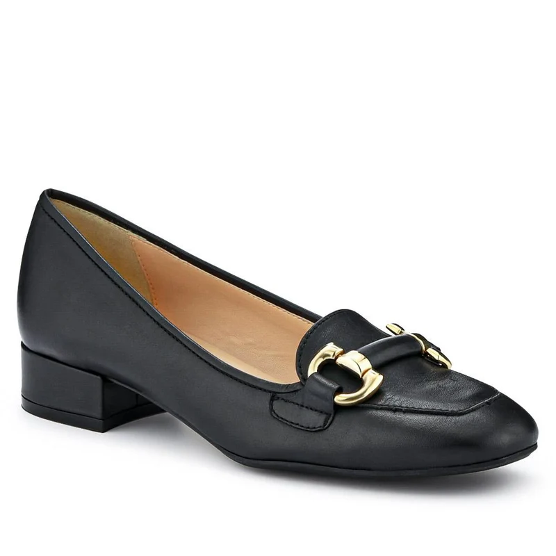 Editta Smart Leather Slip-On Shoes - EDITTA / 327 563 - Black