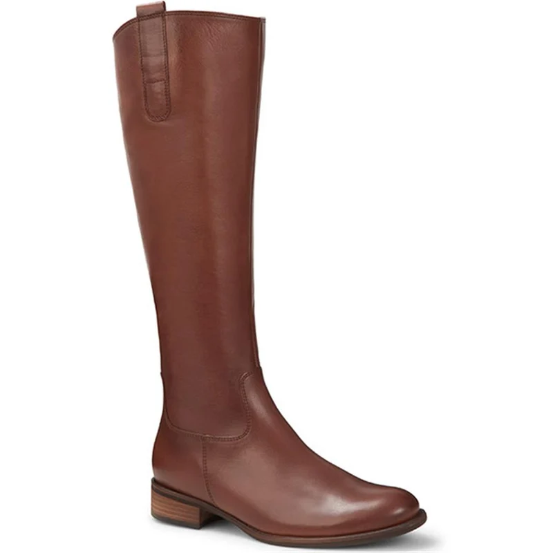 Brook Slim Gabor Calf Fit Leather Riding Boots - GAB28507 / 313 145 - Tan