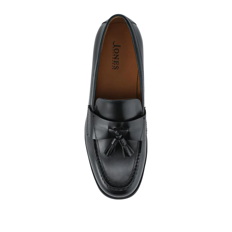 Rayleigh Leather Slip On Loafers - RAYLEIGH / 328 622 - Black Polished