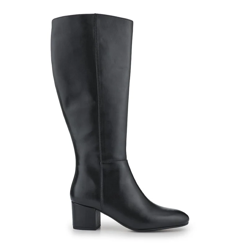 LouLou1 Large Calf Fit Leather Long Boots - LOULOU1L / 328 292