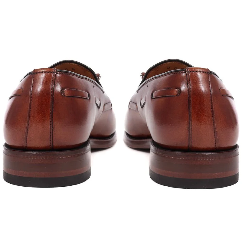 Utah1 Loake Leather Tassel Loafers - UTAH1 / 324 999 - Brown