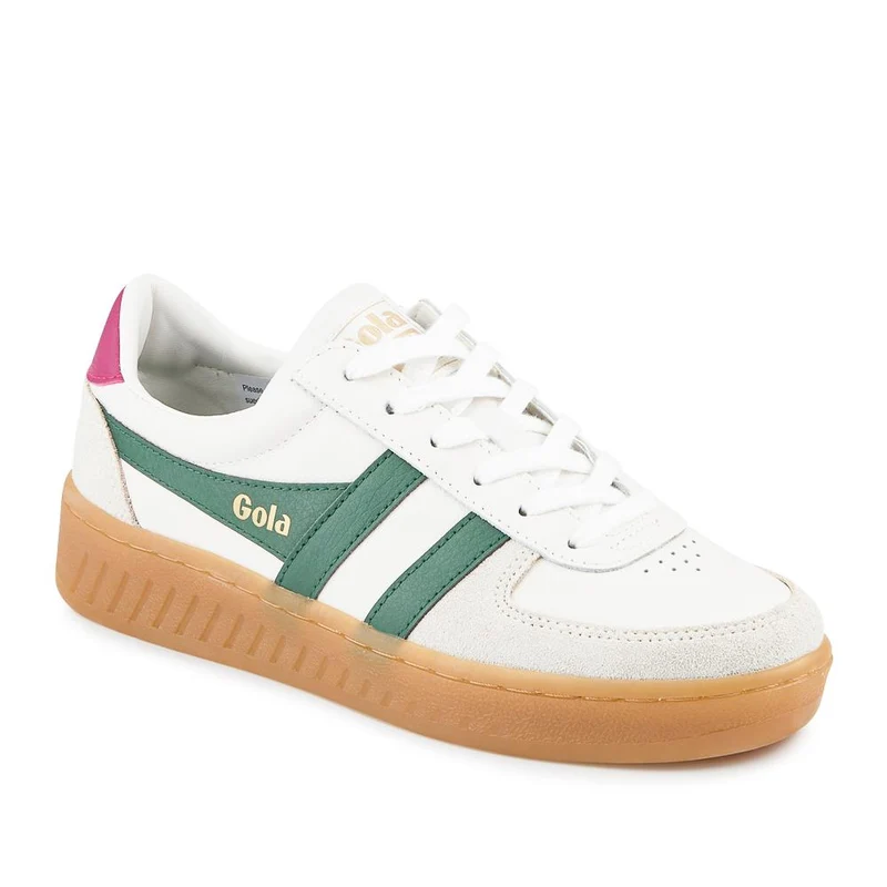Gola Grandslam Elite Leather Trainers - JAC41501 / 326 752 - White-Emerald