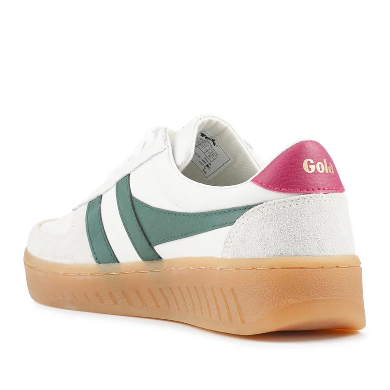 Gola Grandslam Elite Leather Trainers - JAC41501 / 326 752 - White-Emerald