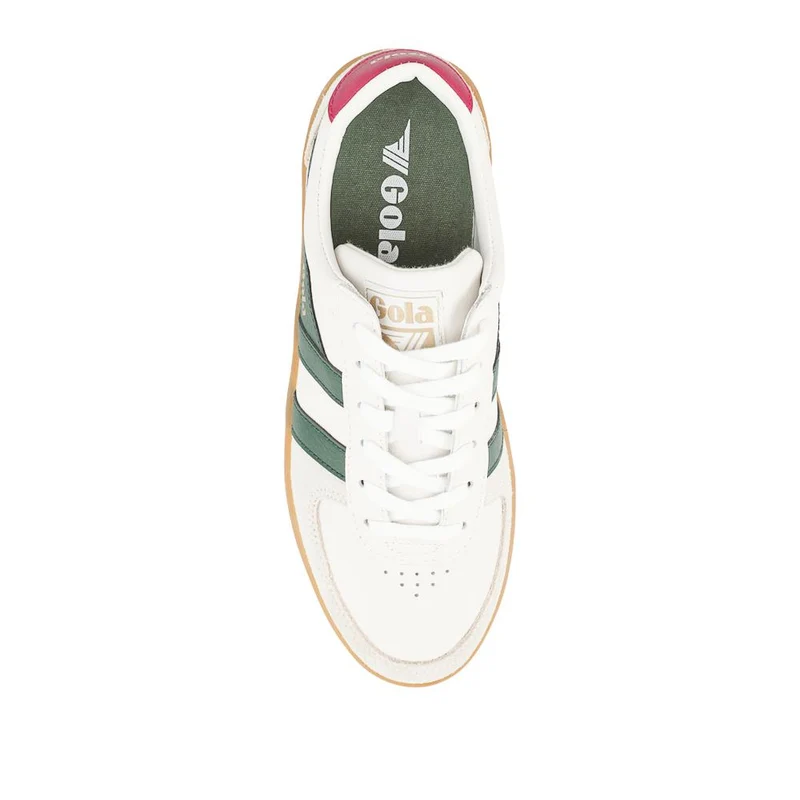 Gola Grandslam Elite Leather Trainers - JAC41501 / 326 752 - White-Emerald