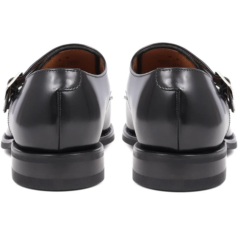 Ramsey1 Leather Monk Strap Shoes - RAMSEY1 / 325 002 - Black