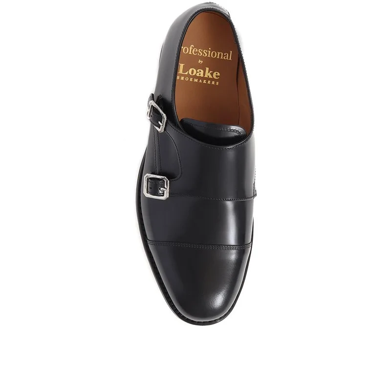 Ramsey1 Leather Monk Strap Shoes - RAMSEY1 / 325 002 - Black
