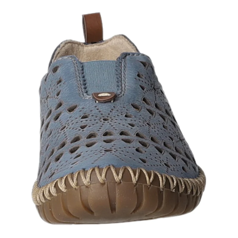 Rieker Slipper/Kletthalbschuh luftdurchlässig (durchbrochenes/geflochtenes Obermaterial)