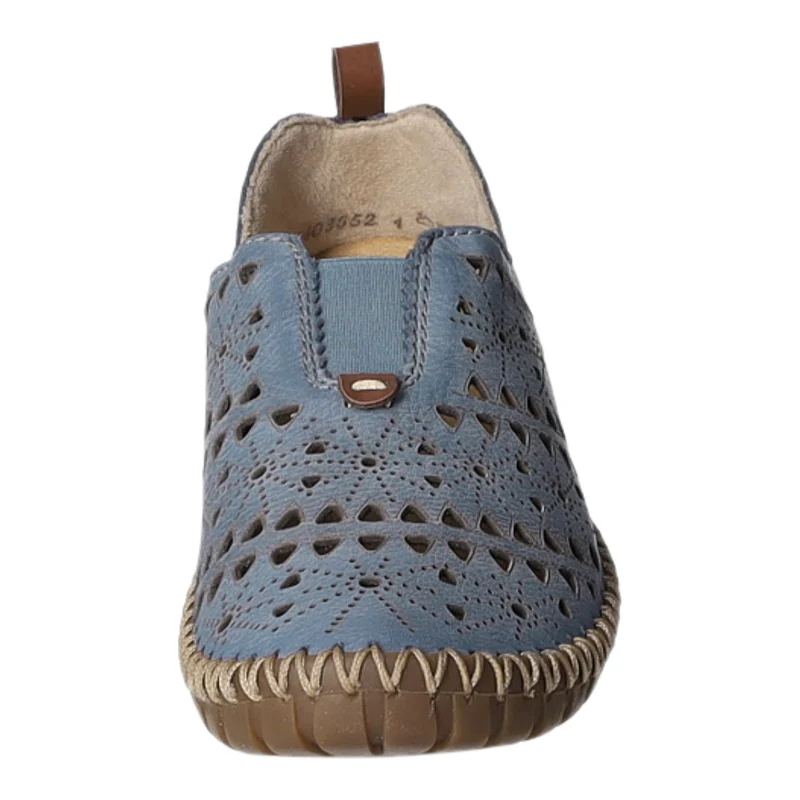 Rieker Slipper/Kletthalbschuh luftdurchlässig (durchbrochenes/geflochtenes Obermaterial)
