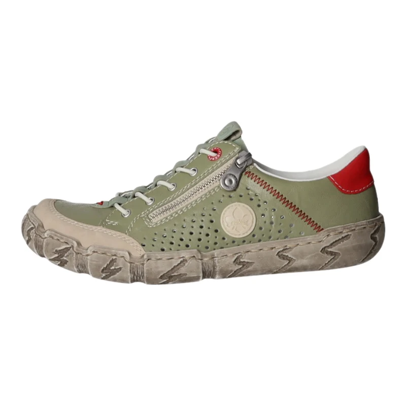 Rieker Slipper/Kletthalbschuh luftdurchlässig (durchbrochenes/geflochtenes Obermaterial)