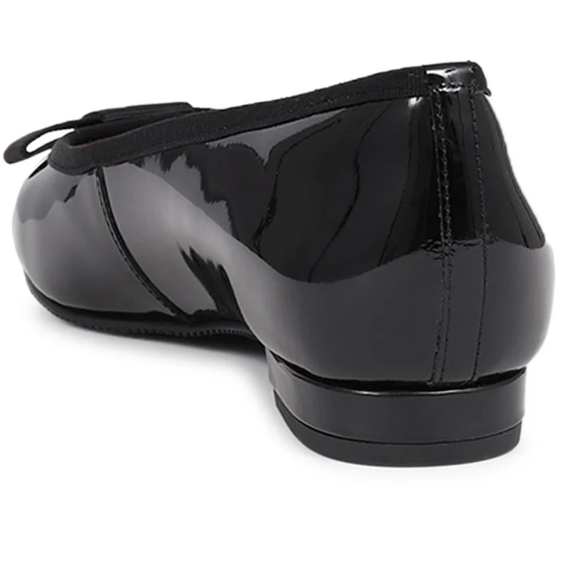 Soleil Wide Leather Ballet Pumps - SOLEILWIDE / 325 773 - Black