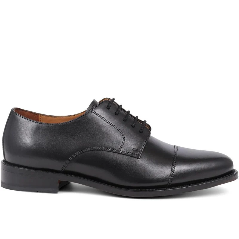 Bennett Goodyear Welted Leather Derby Shoes - BENNETT / 325 310 - Black