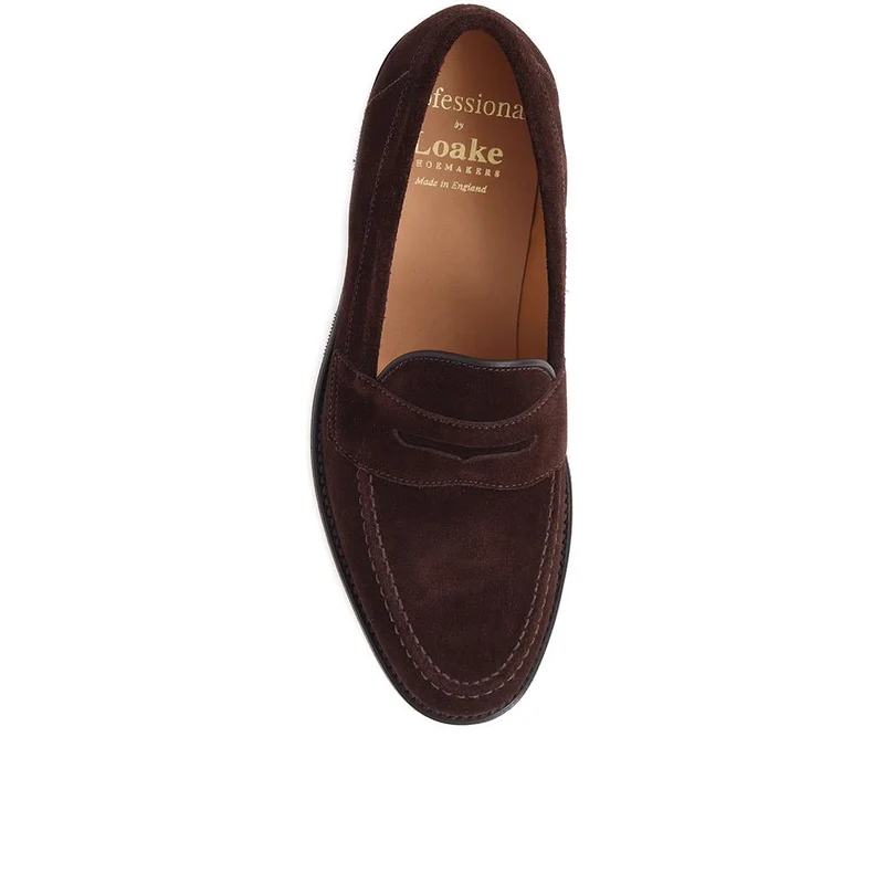 Imperial1 Goodyear Welted Leather Penny Loafers - IMPERIAL1 / 325 000 - Brown Suede
