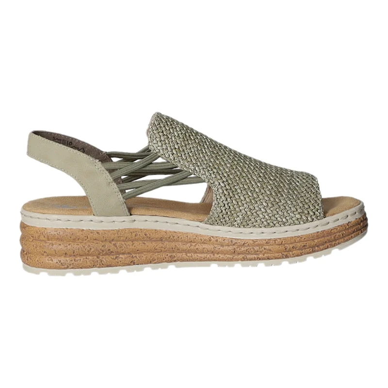 Rieker Keil Sandalette ab 30mm Sohlenhöhe