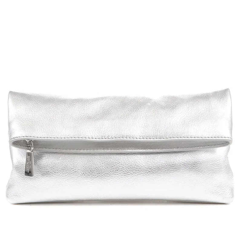 Wylie Fold-Over Metallic Clutch - WYLIE / 323 893