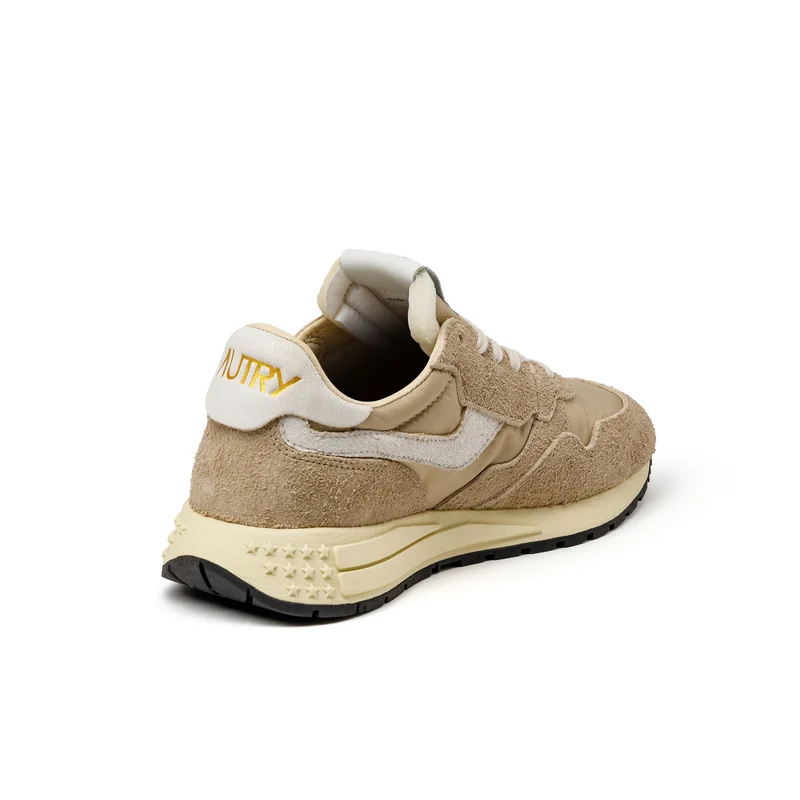 Autry Reelwind Low W *Nylon / Hairy Suede / Cracked Leather*