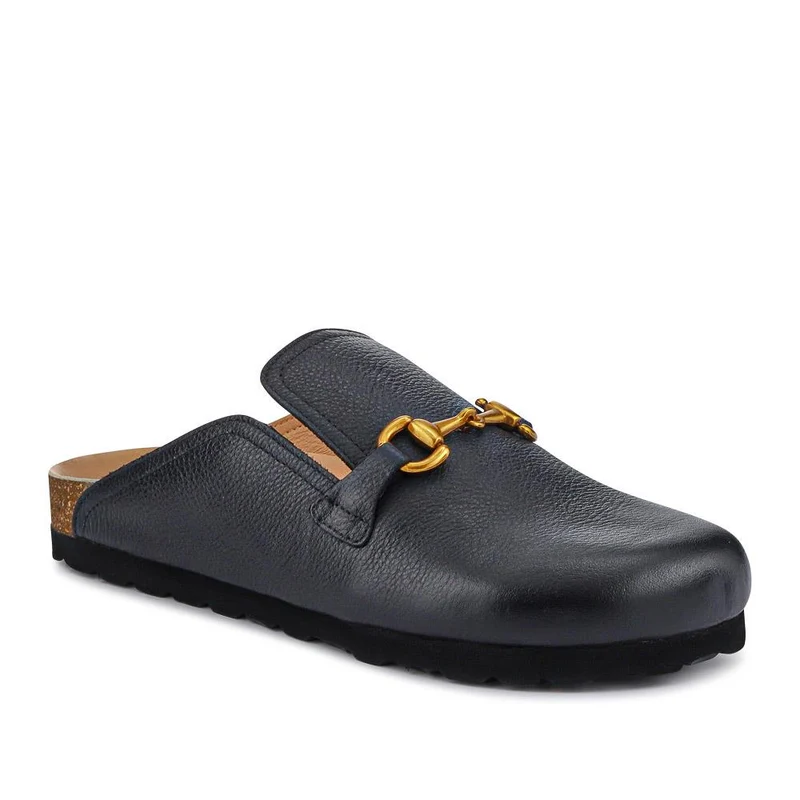 Geona Leather Mules - GEONA / 327 144 - Black