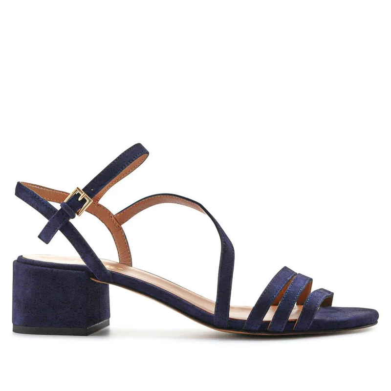 Ginette2 Heeled Leather Sandals - GINETTE2 / 325 061
