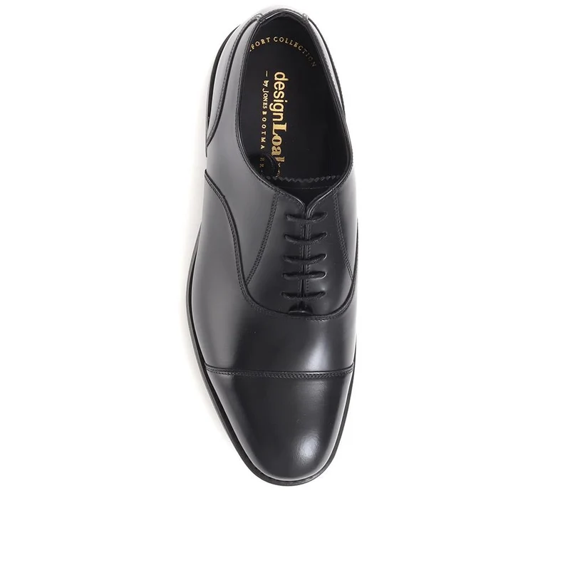 Comanche Wide Fit Goodyear Welted Leather Oxford S - LOA31504 / 317 647 - Black