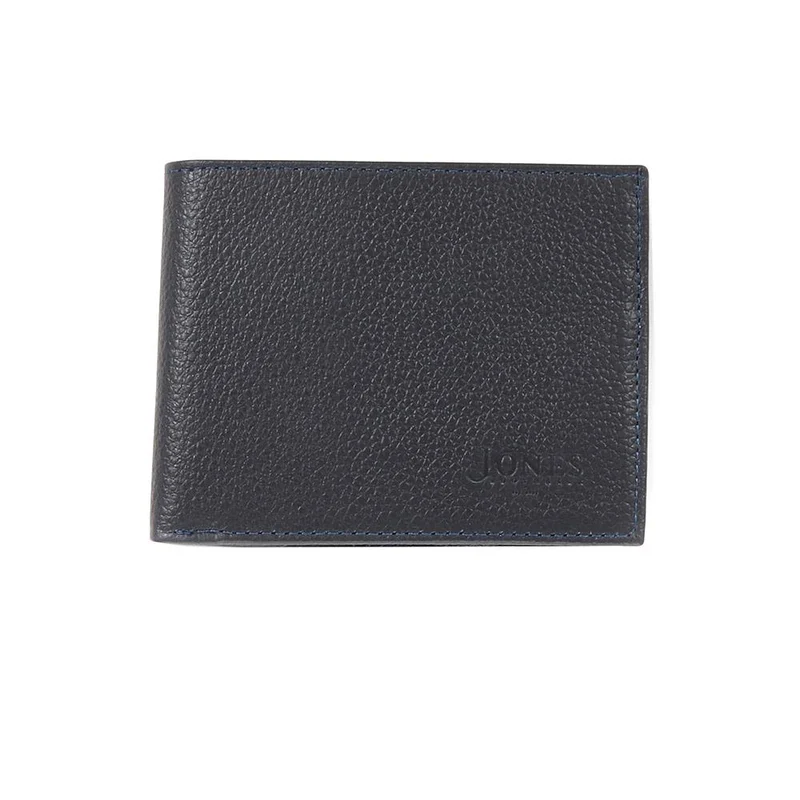 Leather Fold Over Wallet - WALLET1 / 323 792 - Navy