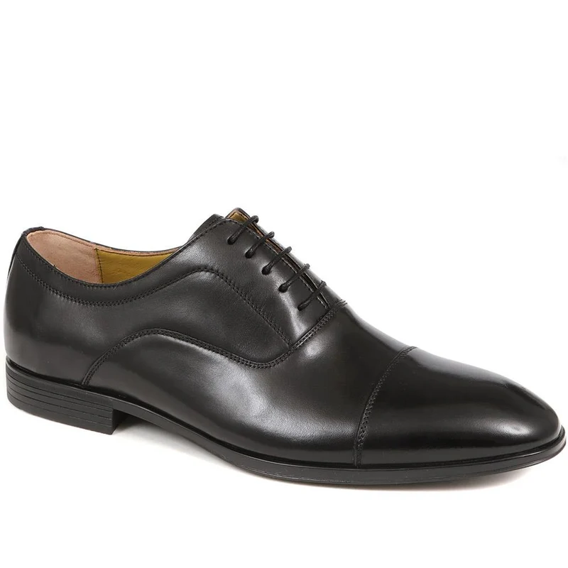 Middleham Leather Oxford Shoes - MIDDLEHAM / 323 640 - Black