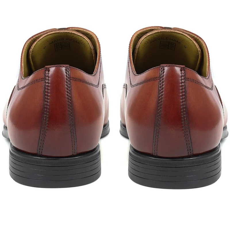 Middleham Leather Oxford Shoes - MIDDLEHAM / 323 640 - Cognac